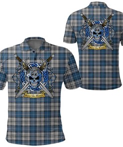 Clothing - Napier Modern Tartan Polo Shirt Celtic Scottish Warrior - Golf Shirt