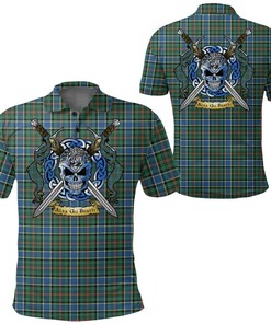 Clothing - Ogilvie Hunting Modern Tartan Polo Shirt Celtic Scottish Warrior - Golf Shirt