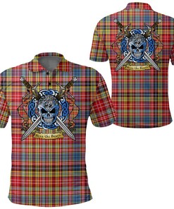 Clothing - Ogilvie Tartan Polo Shirt Celtic Scottish Warrior - Golf Shirt