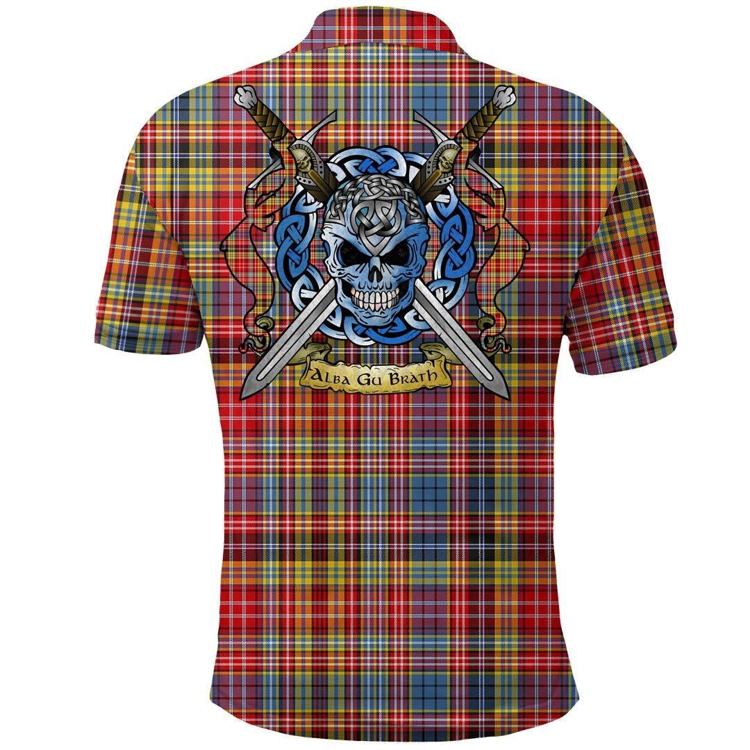 Clothing - Ogilvie Tartan Polo Shirt Celtic Scottish Warrior - Golf Shirt - Image 2