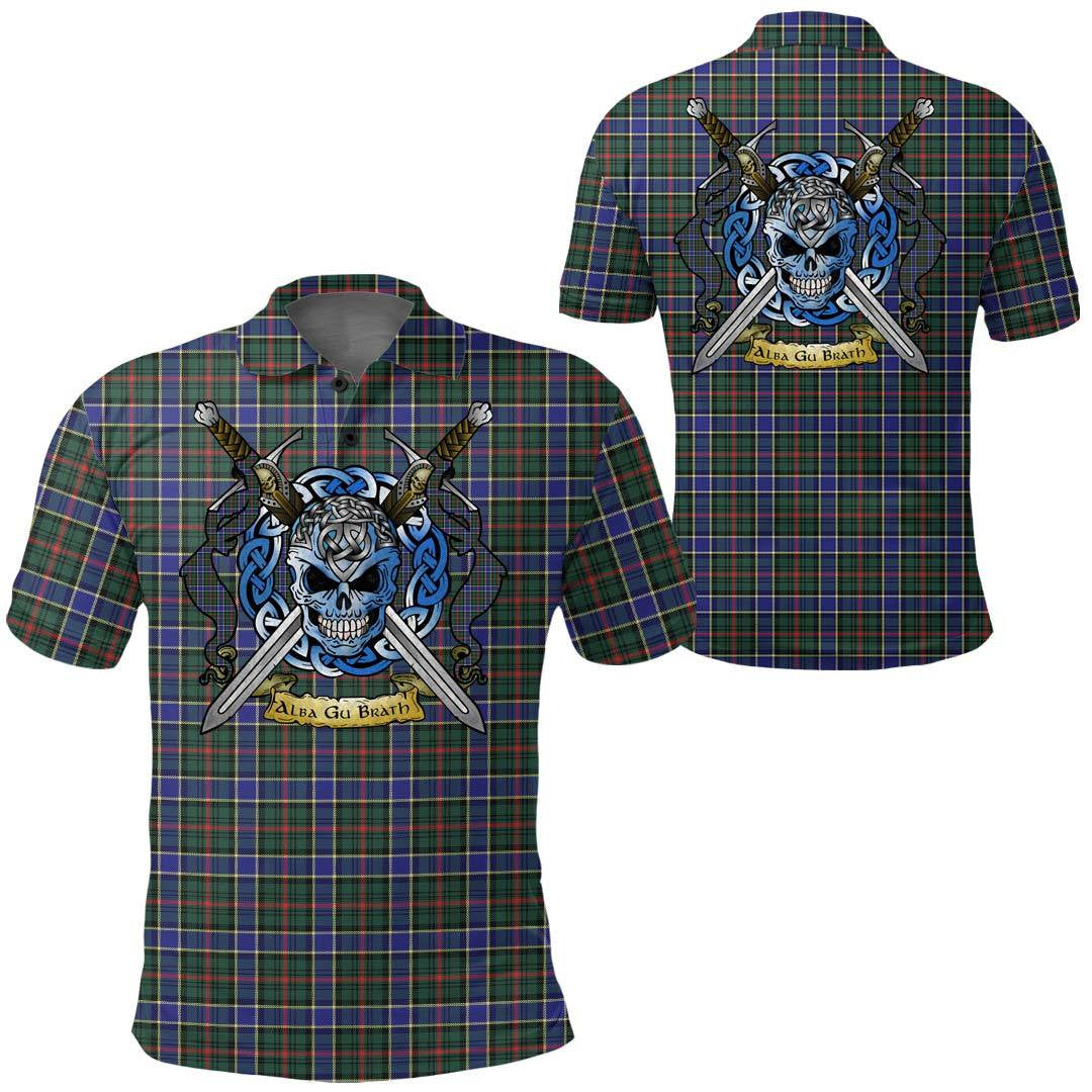 Clothing - Ogilvie of Airlie Ancient Tartan Polo Shirt Celtic Scottish Warrior - Golf Shirt