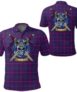 Clothing - Pride of Glencoe Tartan Polo Shirt Celtic Scottish Warrior - Golf Shirt