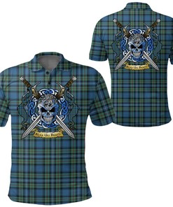 Clothing - Robertson Hunting Ancient Tartan Polo Shirt Celtic Scottish Warrior - Golf Shirt