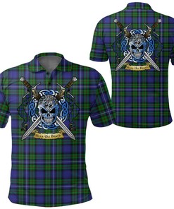 Clothing - Robertson Hunting Modern Tartan Polo Shirt Celtic Scottish Warrior - Golf Shirt