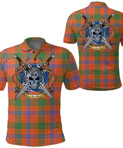 Clothing - Ross Ancient Tartan Polo Shirt Celtic Scottish Warrior - Golf Shirt
