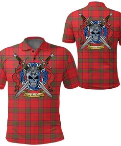 Clothing - Ross Modern Tartan Polo Shirt Celtic Scottish Warrior - Golf Shirt