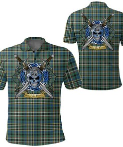 Clothing - SCOTT GREEN ANCIENT Tartan Polo Shirt Celtic Scottish Warrior - Golf Shirt