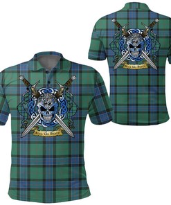 Clothing - Sinclair Hunting Ancient Tartan Polo Shirt Celtic Scottish Warrior - Golf Shirt