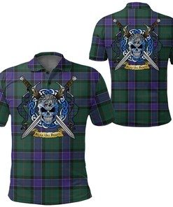 Clothing - Sinclair Hunting Modern Tartan Polo Shirt Celtic Scottish Warrior - Golf Shirt