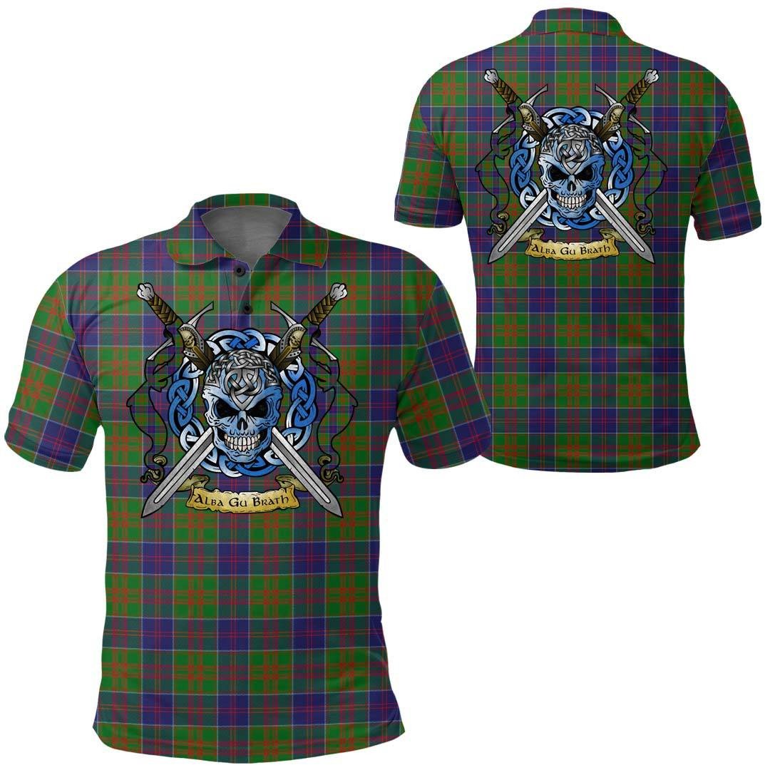 Clothing - Stewart of Appin Hunting Modern Tartan Polo Shirt Celtic Scottish Warrior - Golf Shirt