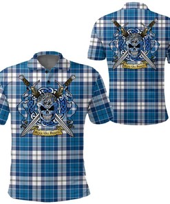 Clothing - Strathclyde District Tartan Polo Shirt Celtic Scottish Warrior - Golf Shirt