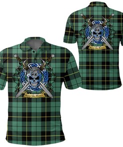 Clothing - Wallace Hunting Ancient Tartan Polo Shirt Celtic Scottish Warrior - Golf Shirt
