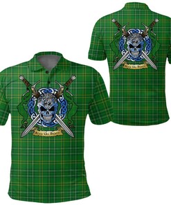 Clothing - Wexford County Tartan Polo Shirt Celtic Scottish Warrior - Golf Shirt