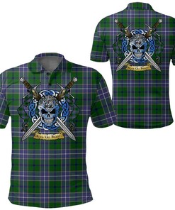 Clothing - Wishart Hunting Modern Tartan Polo Shirt Celtic Scottish Warrior - Golf Shirt