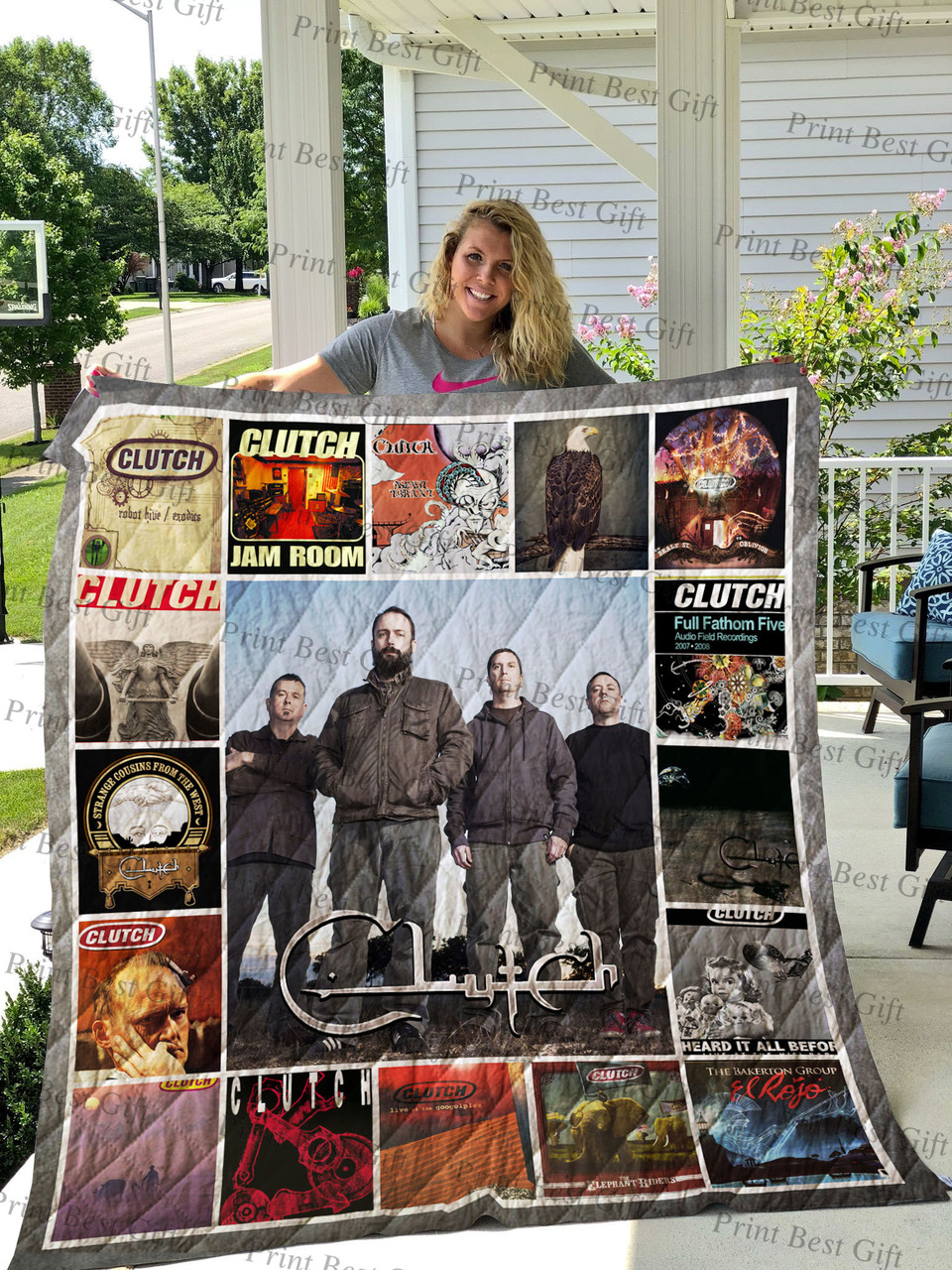 Clutch Album Covers Personalized Quilt Bedding Set for Home Decoration, Gifts for Family