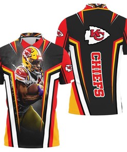 Clyde Edwards-Helaire 25 Kansas City Chiefs Lsu Tigers For Fans 3D Polo Shirt