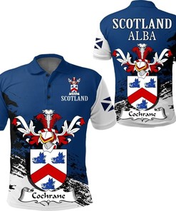 Cochrane Scottish Family Crest Scotland Special Polo Shirt - Golf Shirt