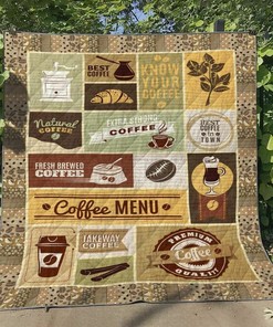 Coffee CG060605 Personalized Quilt Bedding Set, Great for Bedroom Decor and Family Gifts