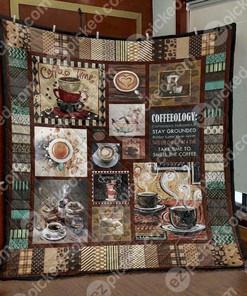 Coffee Time Pkd210608 Quilt Bedding Set Blankets Bedroom Decor, Gifts for Family