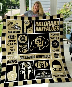 Colorado Buffaloes Quilt Bedding Set Blanket - Ideal for Home Decoration and Gifts for Fans