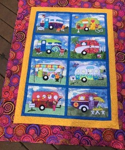 Comfortable Caravan Quilt Bedding Set Blanket - Perfect for Bedroom Decor and Family Gifts
