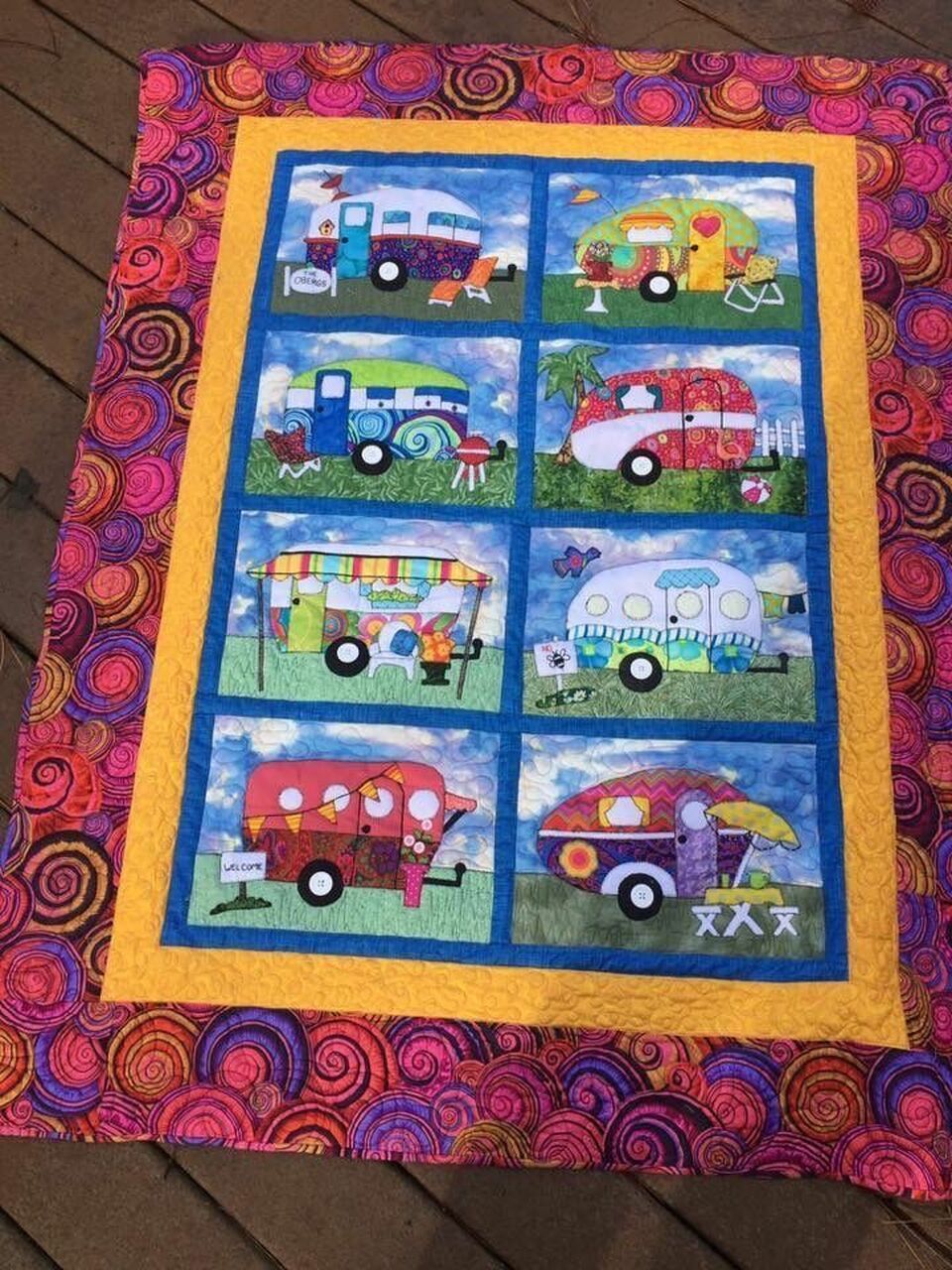 Comfortable Caravan Quilt Bedding Set Blanket - Perfect for Bedroom Decor and Family Gifts