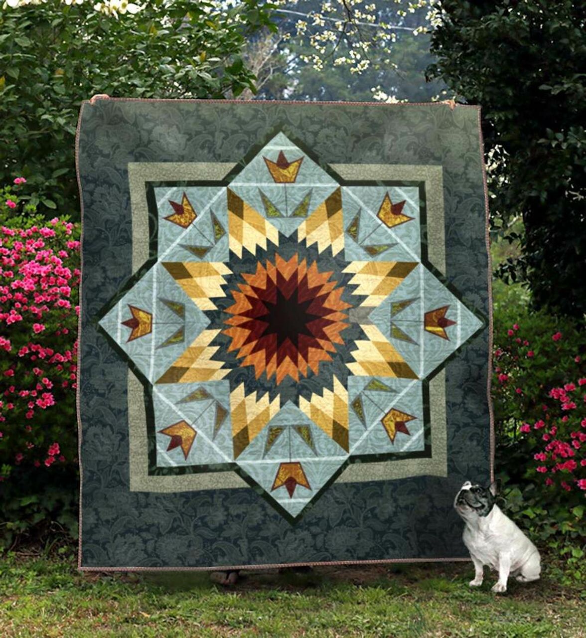 Compass Rose Quilt Blanket Bedding Set - Perfect for Bedroom Decor and Family Gifts