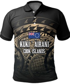 Cook Islands Turtle Polo Shirt (Gold)