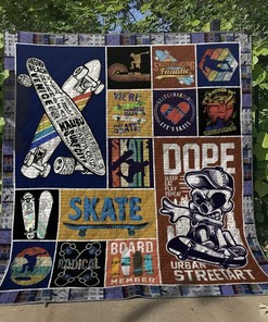 Cool Skateboarding Quilt Bedding Set Blanket - Ideal for Home Decoration and Gift Giving