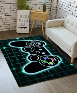 Cool Video Game Controller Area Rug for Boys and Teens - Home Decor