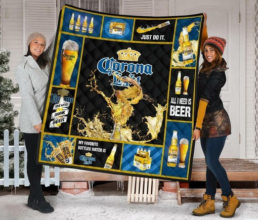 Corona Light All I Need Is Beer Gift Idea Quilt Bedding Set Bedroom Decor, Gifts for Family