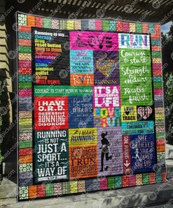 Courage To Start Resolve To Finish Quilt Bedding Set Blanket Bedroom Decor, Gifts for Family