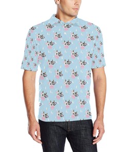 Cow Pattern Print Design 07 Men Polo Shirt