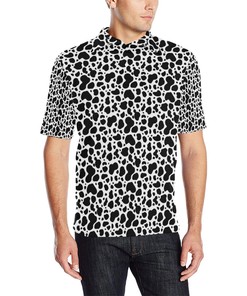 Cow Skin Pattern Print Design 04 Men Polo Shirt