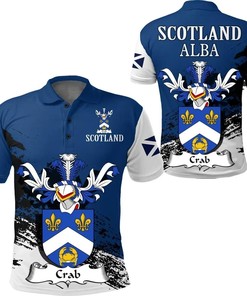 Crab Scottish Family Crest Scotland Special Polo Shirt - Golf Shirt