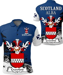 Craw or Crow Scottish Family Crest Scotland Special Polo Shirt - Golf Shirt