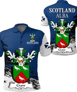 Crawford Scottish Family Crest Scotland Special Polo Shirt - Golf Shirt