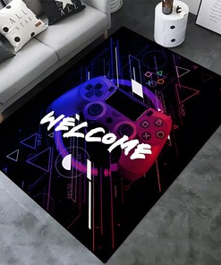 Create Your Own Gaming Haven with Personalized Game Area Rugs Game Consoles Carpets Non-Slip Polyester Mat