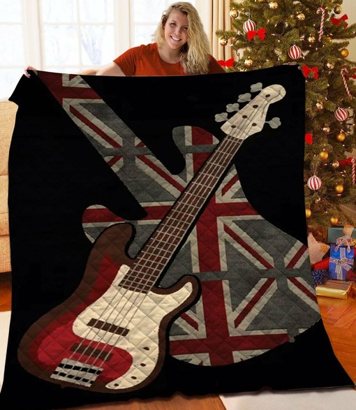 Create a Customized Bedroom Decor with Personalized Guitar Quilt Bedding Set