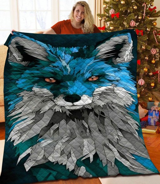 Create a Customized Fox Quilt Bedding Set with Your Name or Sentence,