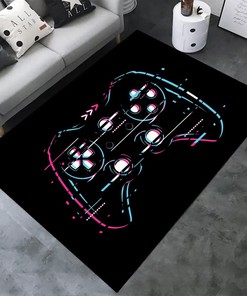 Create a Fun Game Room Themed Area with Game Area Rugs - 3D Gamer Carpet Printed Living Room Mat (Game Rugs-2)