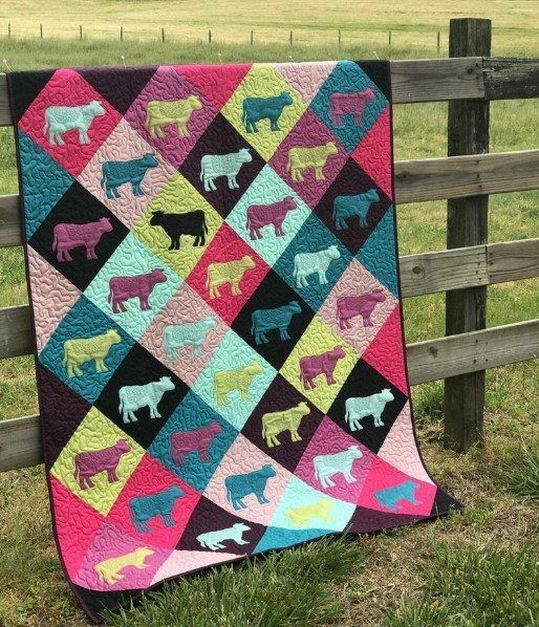 Create a Unique Cow Quilt Bedding Set for Your Home Decor and Picnic Adventures