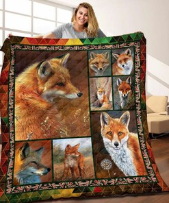 Create a Unique Fox Quilt Bedding Set for Your Bedroom Decor and Picnic Adventures