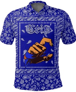 Crips Gang Skull Polo Shirt