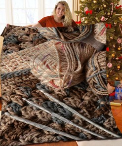 Crochet Quilt Bedding Set Bedroom Decor, Gifts for Family