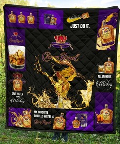 Crown Royal All I Need Is Whisky Gift Idea Quilt Bedding Set Bedroom Decor, Gifts for Family