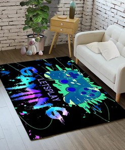 Crystal Floor Polyester Mats - Gamer Area Rugs for Boys and Girls