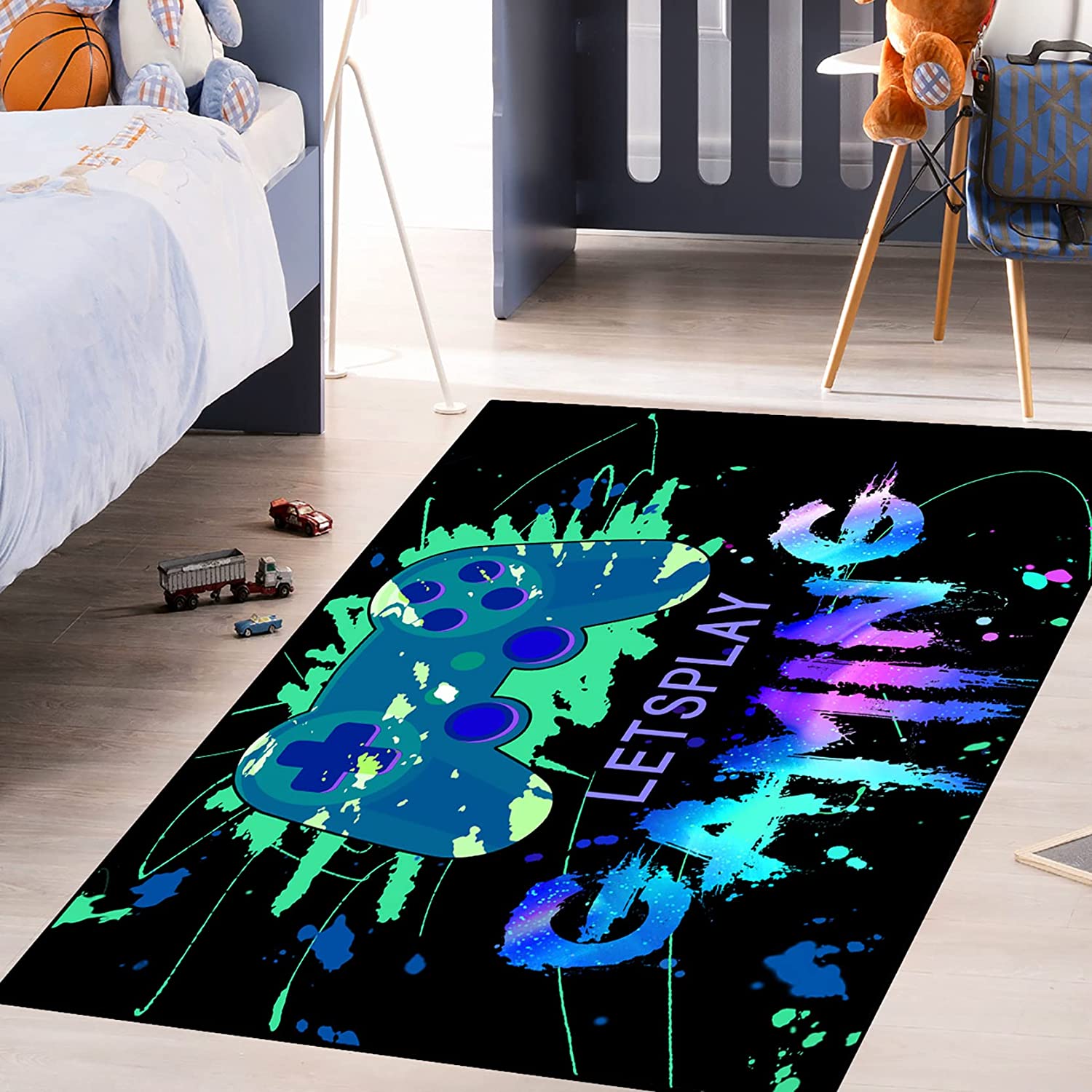 Crystal Floor Polyester Mats - Gamer Area Rugs for Boys and Girls - Image 2