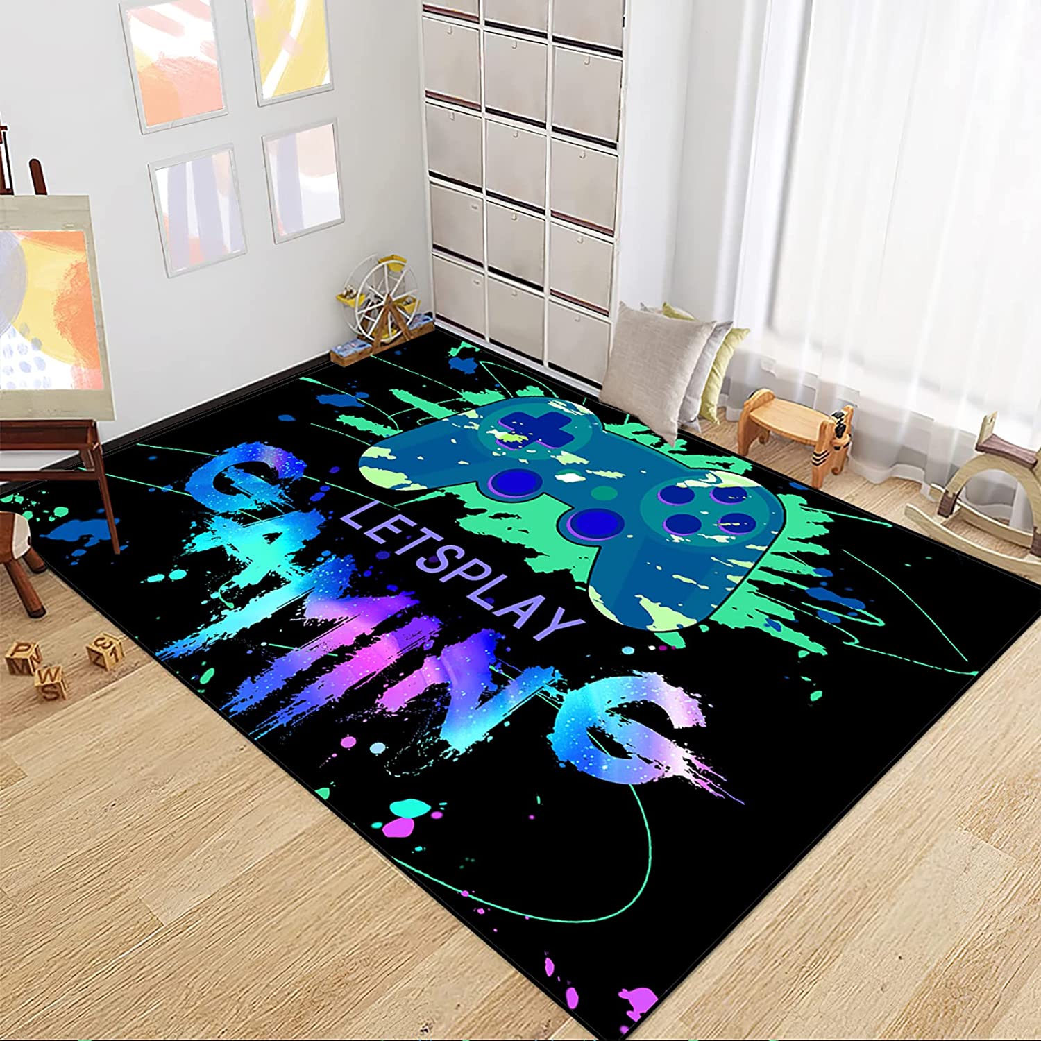 Crystal Floor Polyester Mats - Gamer Area Rugs for Boys and Girls - Image 3
