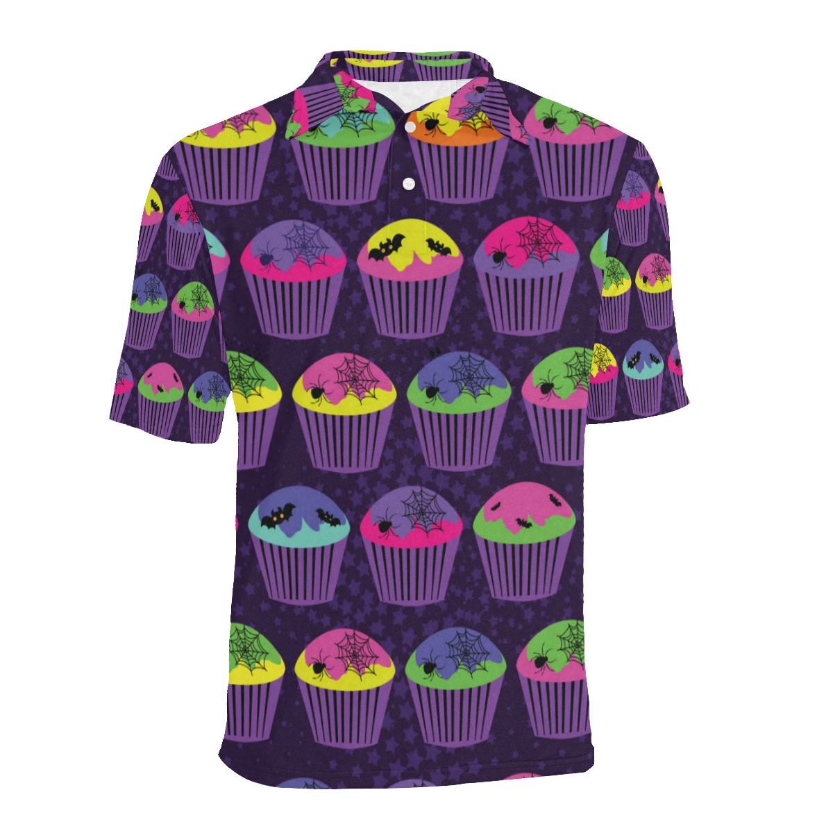Cupcake Halloween Men Polo Shirt - Image 2
